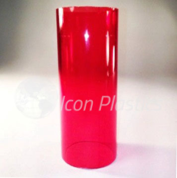 Red Rigid Acrylic Tubes